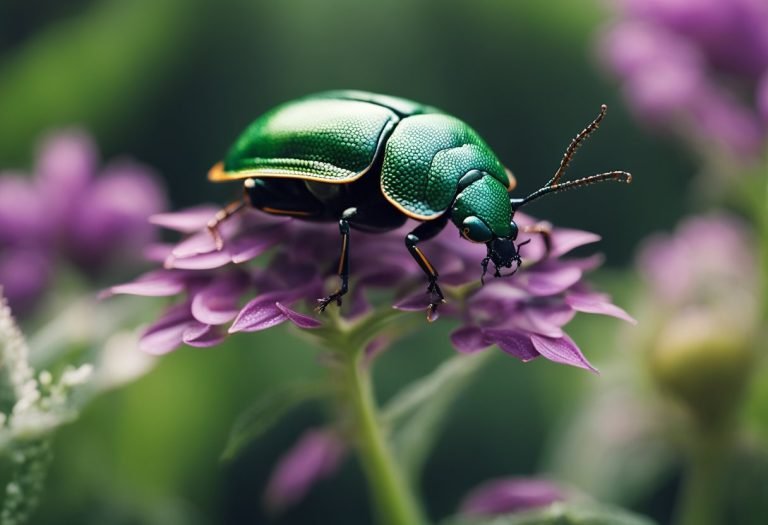 Purpurbukk (Pyrrhidium sanguineum) – Skadedyr på planter